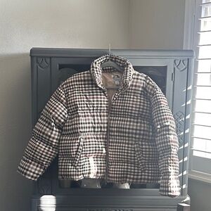 Plaid Puffer Jacket